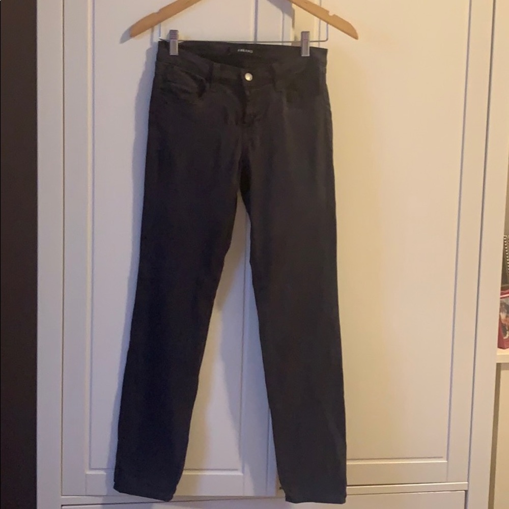 Charcoal gray J Brand jeans runs big